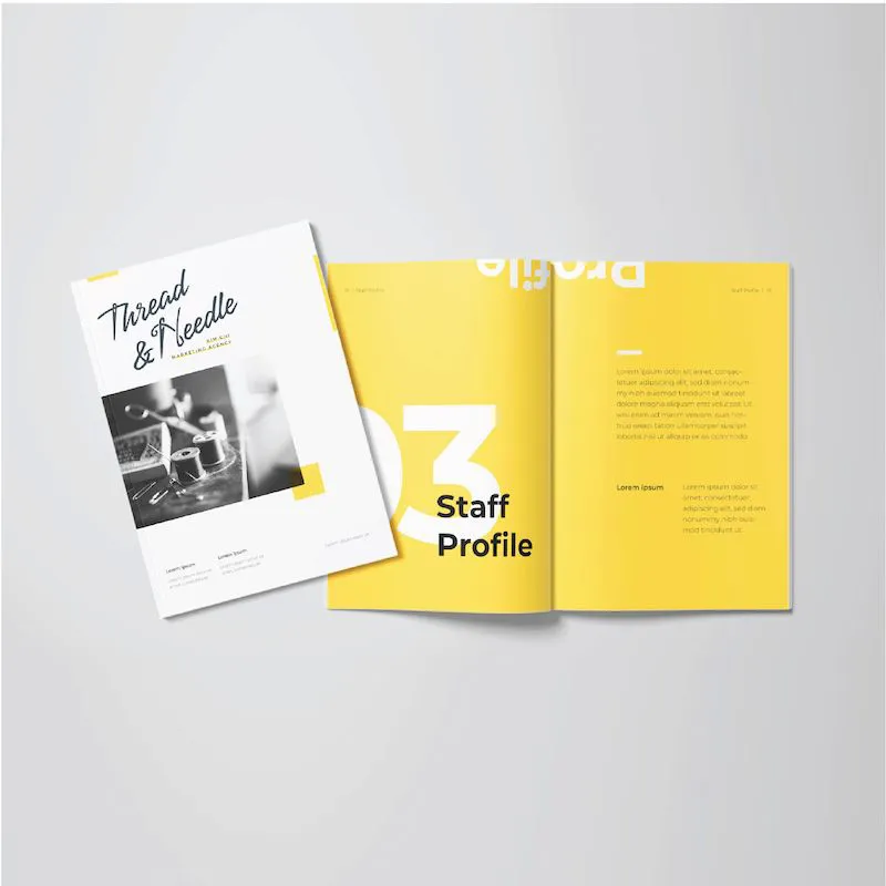 Mẫu catalogue tiêu chuẩn