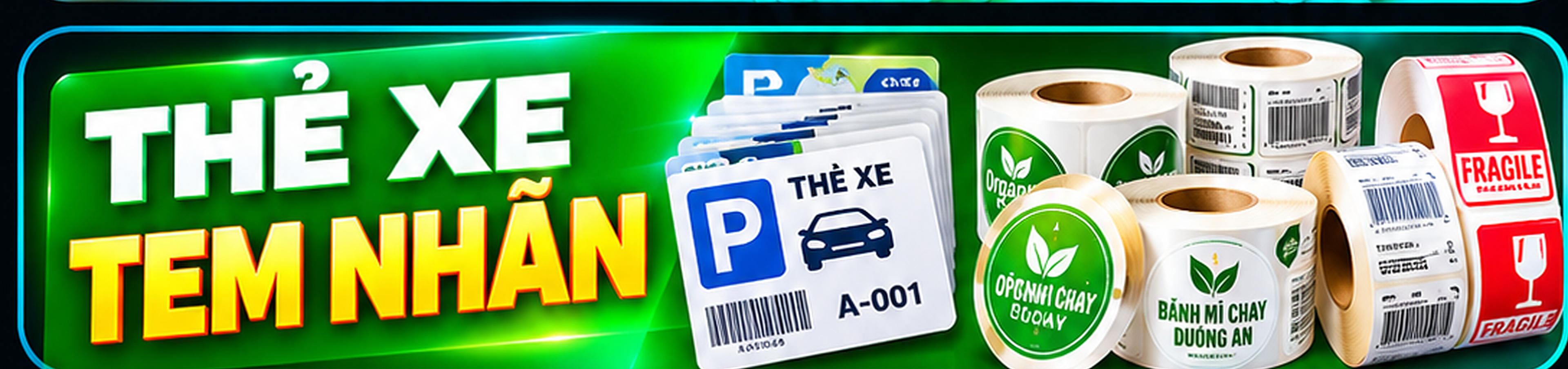 Thẻ xe · Tem nhãn